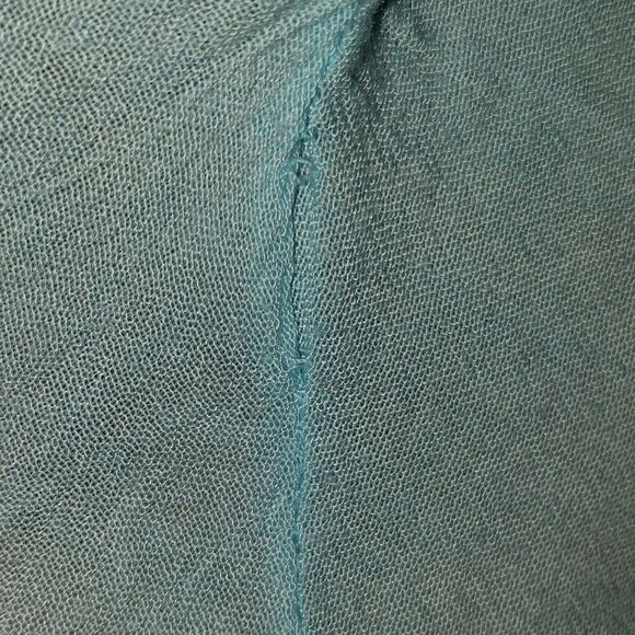 Blue Tropical Palm Tree Blouse - Picture 4 of 5